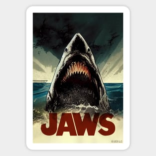 Jaws Movie Poster Sticker